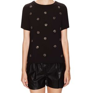 Poppy lark black Blouse with embellishment